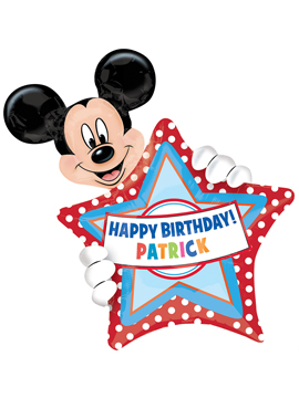 Globo Foil Mickey Mouse Personalizable