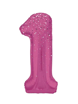 Globo Nº1 Rosa 86cm