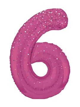 Globo Nº6 Rosa 86cm