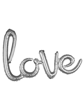 Globo de Foil Love Plata