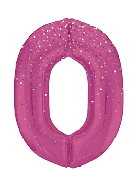 Globo Nº0 Rosa 86cm