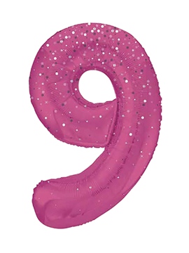 Globo Nº9 Rosa 86cm