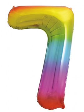 Globo Nº 7 Rainbow 86 cm