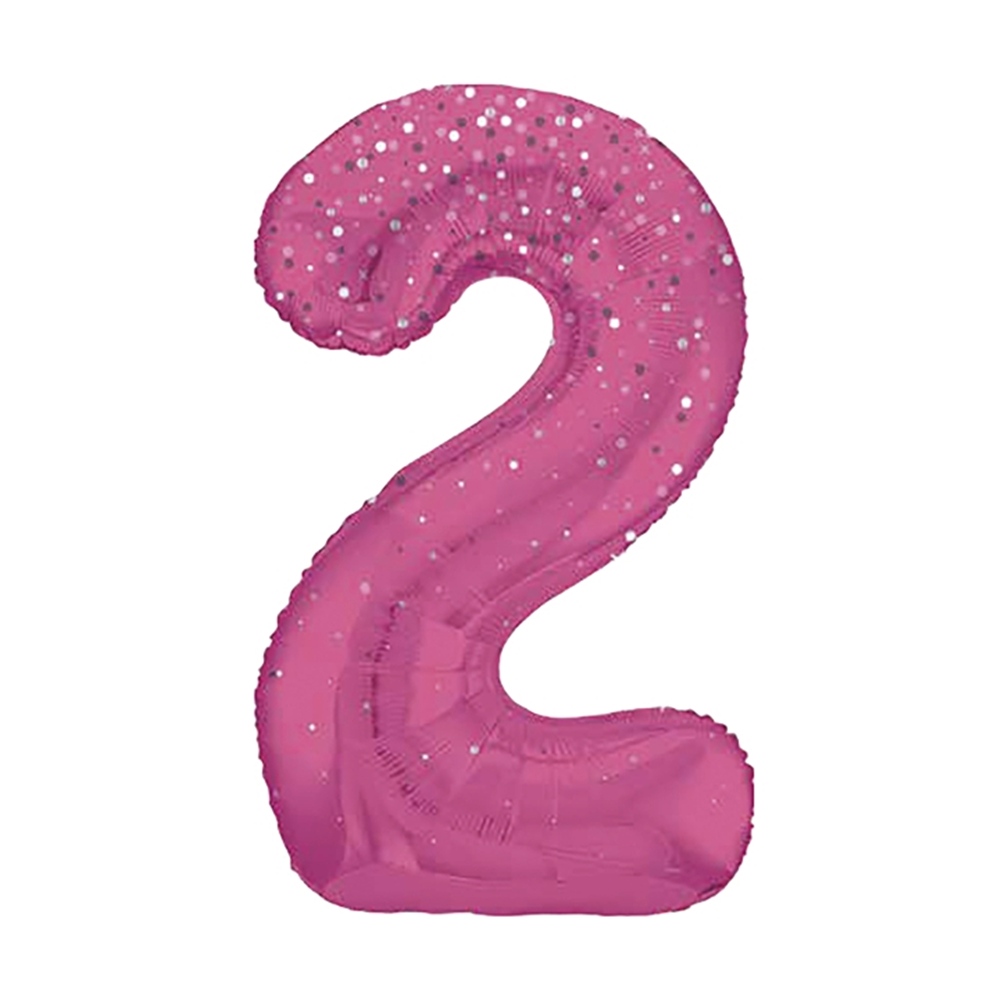 Globo Nº2 Rosa 86cm
