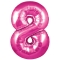 Globo Nº8 Rosa 76cm