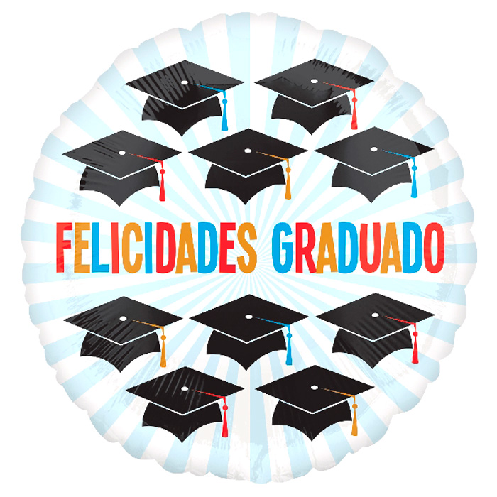 Globo Redondo Felicidades Graduado