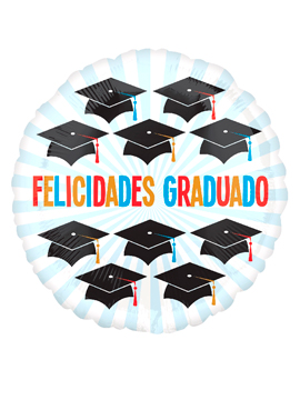 Globo Redondo Felicidades Graduado