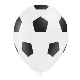Kit de 6 globos de balón de fútbol decoración. -Cocina y Repostería