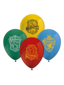 Set de 8 globos de diferentes colores de Harry Potter