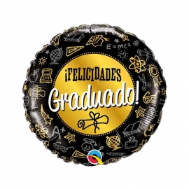 Globo Foil Felicidades Graduado 46 cm