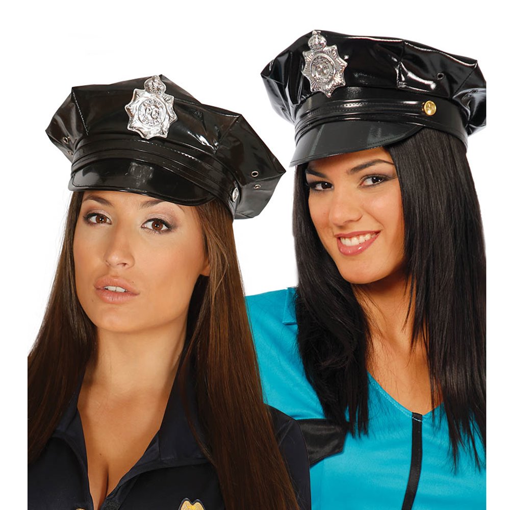 Gorra Policía Negra