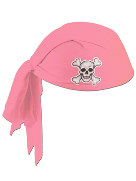Sombrero Bandana Pirata Rosa Mujer