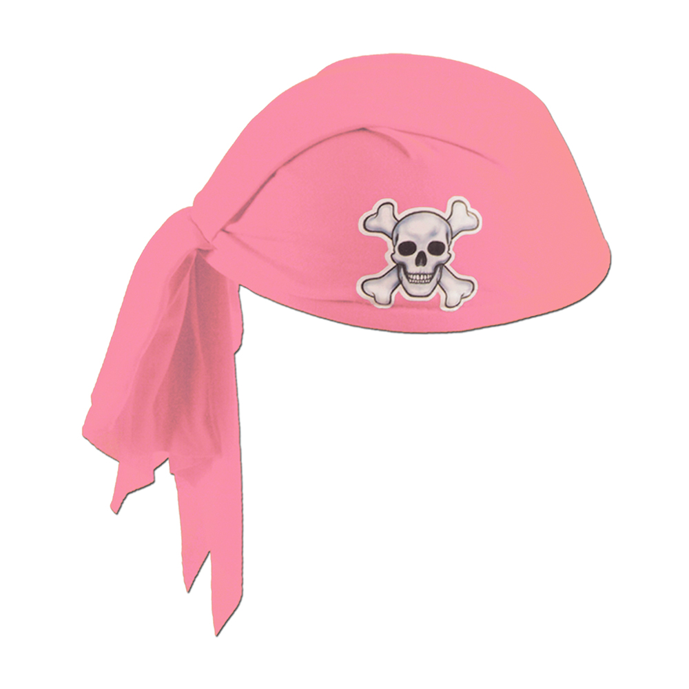 Sombrero Bandana Pirata Rosa Mujer