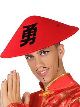 Sombrero Oriental Rojo Adulto