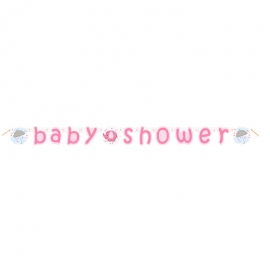 Guirnalda Baby Shower Elefante Rosa
