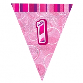 ▷ Globo Foil Nº 1 Rosa Claro 86 cm - Envío 24 horas ✓
