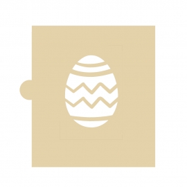 Stencil Huevo de Pascua Zig Zag 5 cm