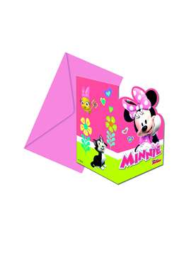Invitaciones de Cumpleaños Minnie Happy
