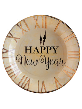 Juego de 10 Platos Happy New Year