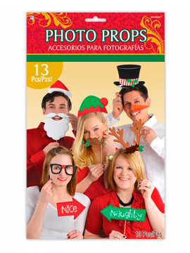 Set de 13 Accesorios para Photocall Dulce Navidad
