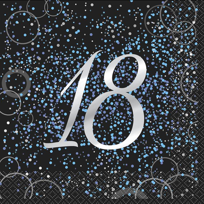 Servilletas 18 Cumpleaños Elegantes (16 uds)✔️ por sólo 2,25