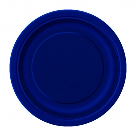 Juego de 20 Platos Azul Marino 17 cm