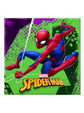 Juego de 20 servilletas con la imagen de Spiderman