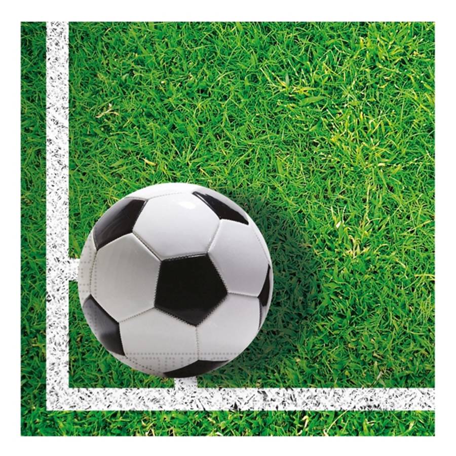 Juego de 20 Servilletas de Fútbol Gol