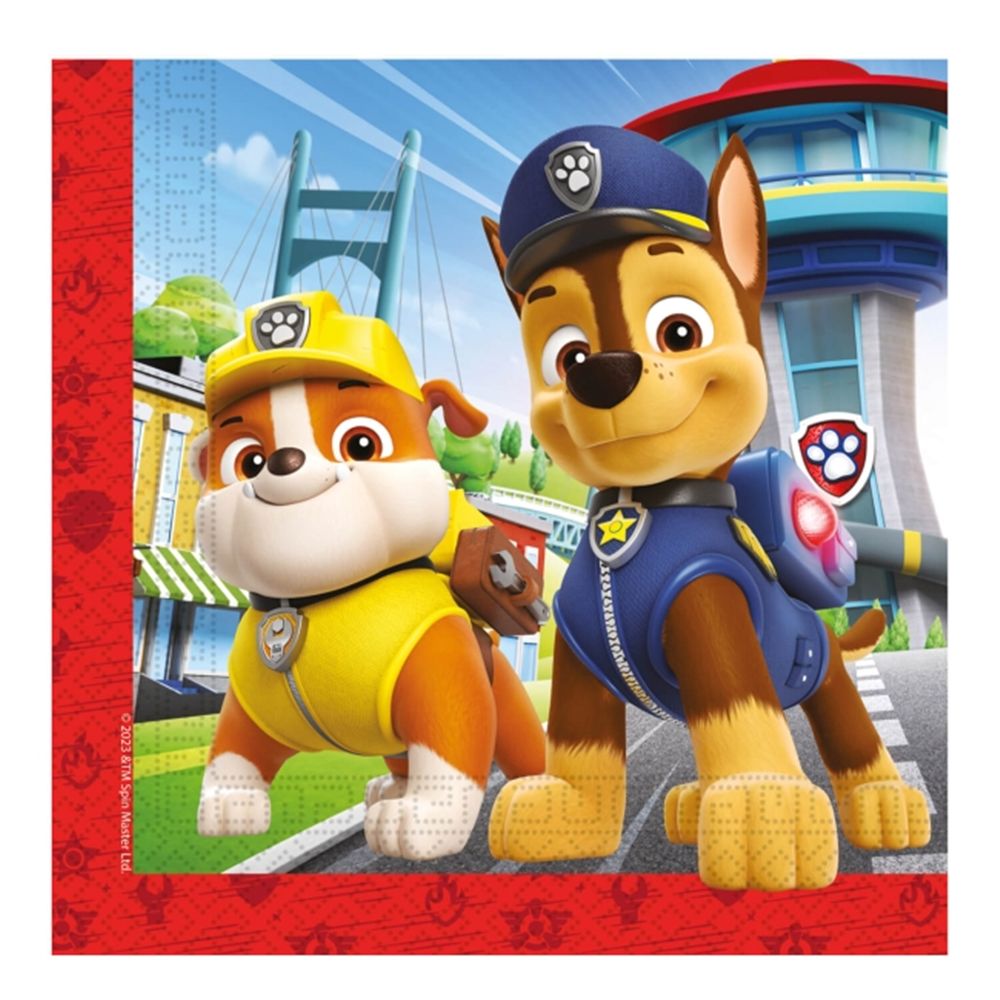 Juego de 20 servilletas Patrulla Canina Modelo B