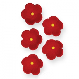 Juego de 30 flores rojas de azúcar PME