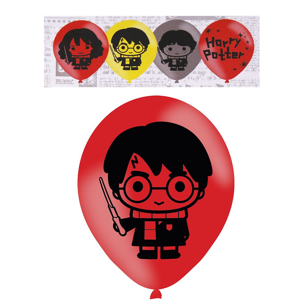 ▷ Juego de 6 Globos Personajes Harry Potter 27 cm - ⭐Miles de Fiestas⭐ - 24  H ✓