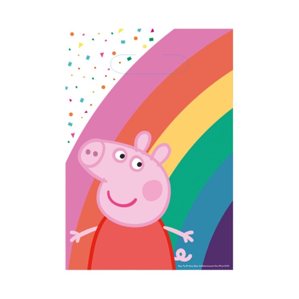 Casa Naranja. Peppa Pig cartel feliz cumpleaños