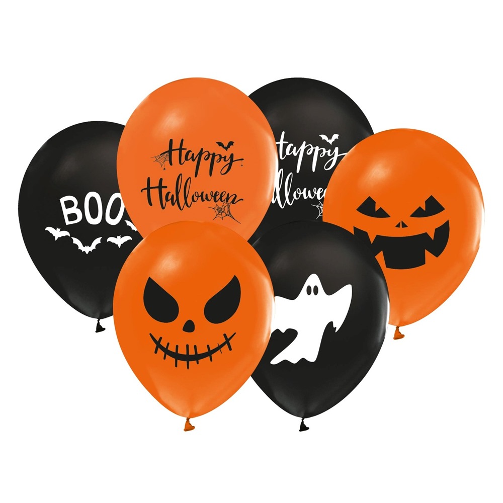 Juego de 8 Globos Halloween