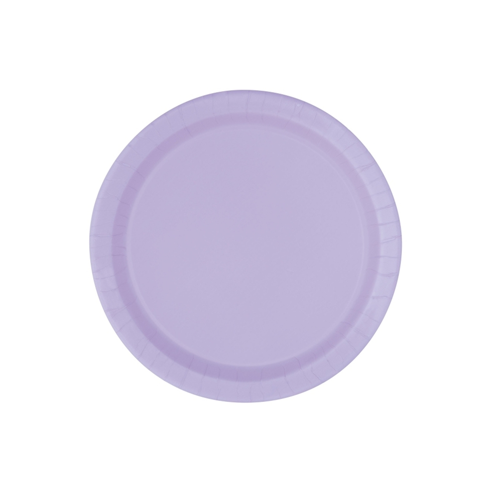 Juego de 8 Platos Lilas 17 cm