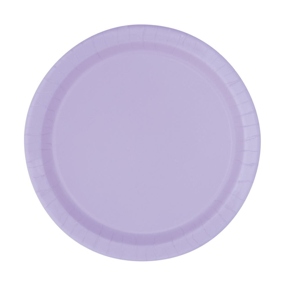 Juego de 8 Platos Lilas 22 cm