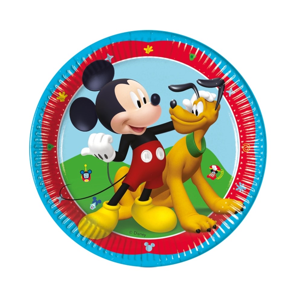 Juego de 8 Platos Mickey 19 cm