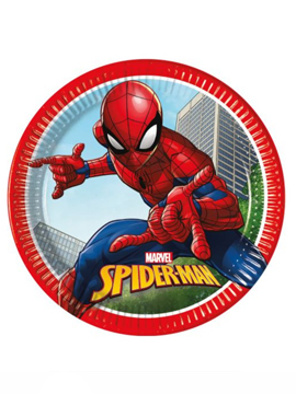 Juego de 8 Platos Ultimate Spiderman 22 cm