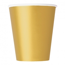 Juego de 8 Vasos Dorados