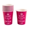 Juego de 8 vasos Keep Calm color rosa