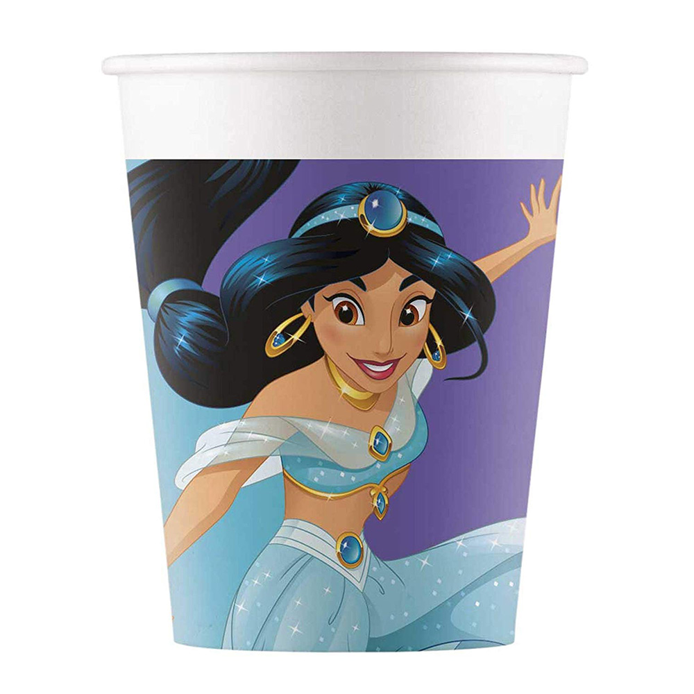 Juego de 8 Vasos Princesa Jasmín Disney