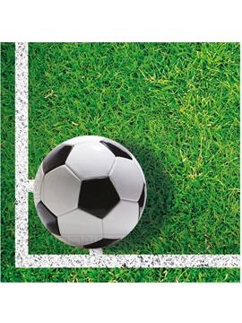 Juego de 20 Servilletas de Fútbol Gol