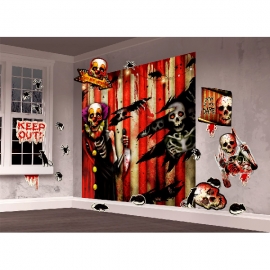 Kit Decoración de pared Creepy Carnival