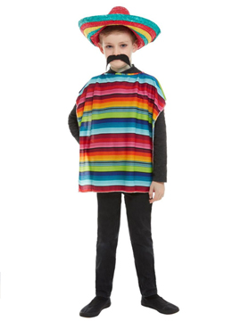 Kit Disfraz Mexicano Infantil