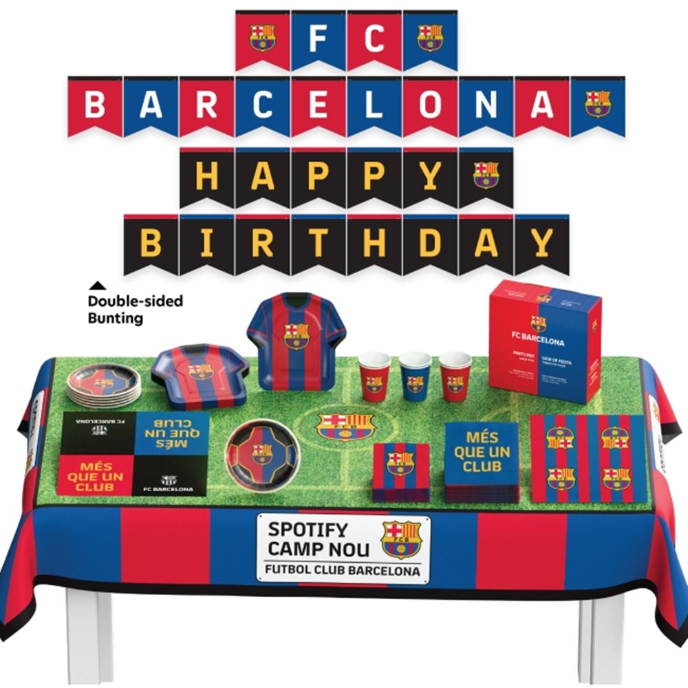 Pack Fiesta Cumpleaños FC Barcelona 44 piezas