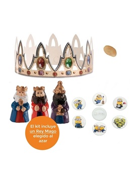 Kit para roscón de reyes Minions (6 pcs)