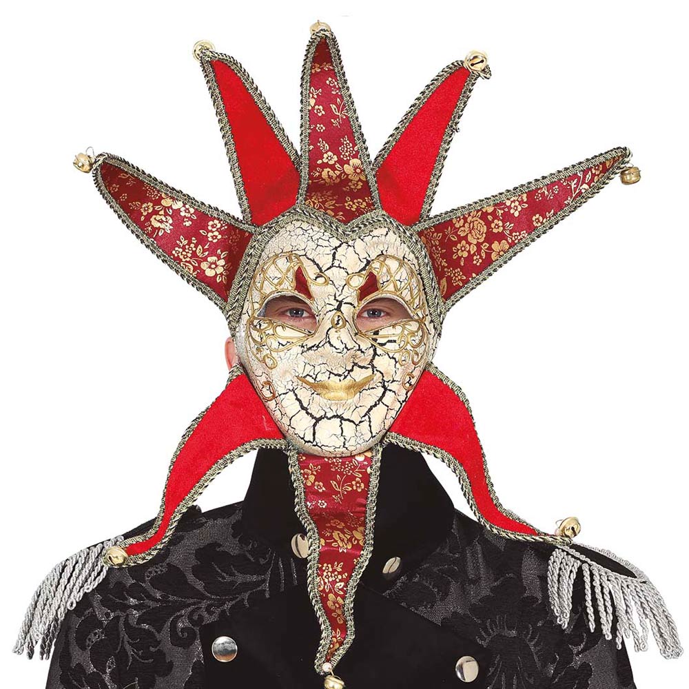 Máscara de Halloween Fiesta de mascarada para hombre Máscara veneciana -  Rojo