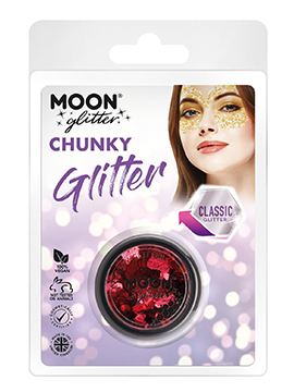 Maquillaje Glitter Rojo Confetti