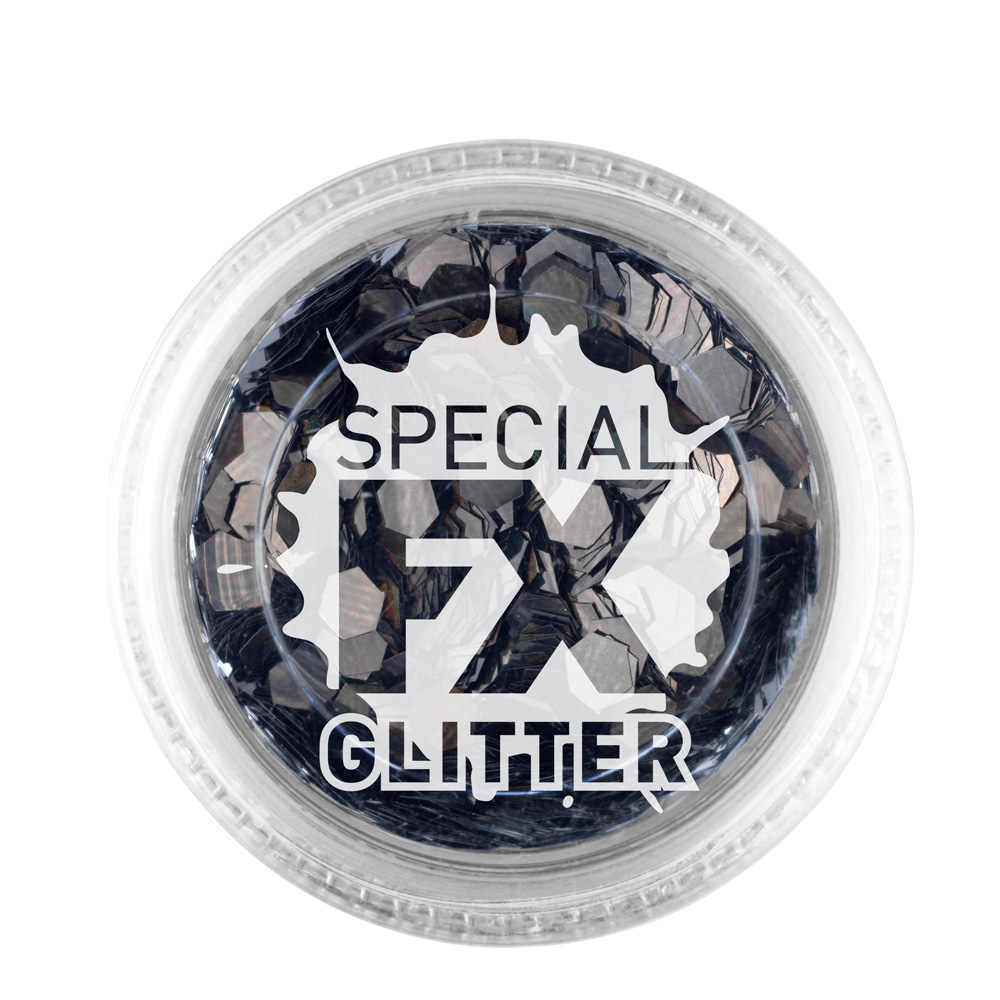 Maquillaje Glitter Negro Confetti 2 gramos