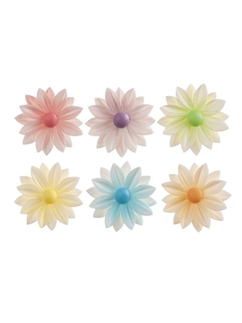 Juego de 16 Margaritas Comestibles 7 cm - Dekora
