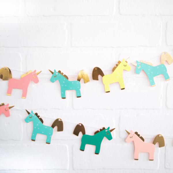 Mini Guirnalda de Unicornios